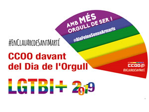 Comissions Obreres se suma a la commemoració del Dia per l’alliberament LGTBI el 28 de juny